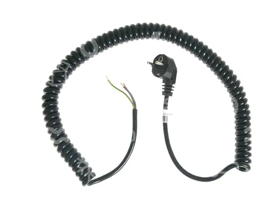 flexošňůra přívodní, PVC L = 5 m, 3x1,5 mm2, černá, SPIRÁLA